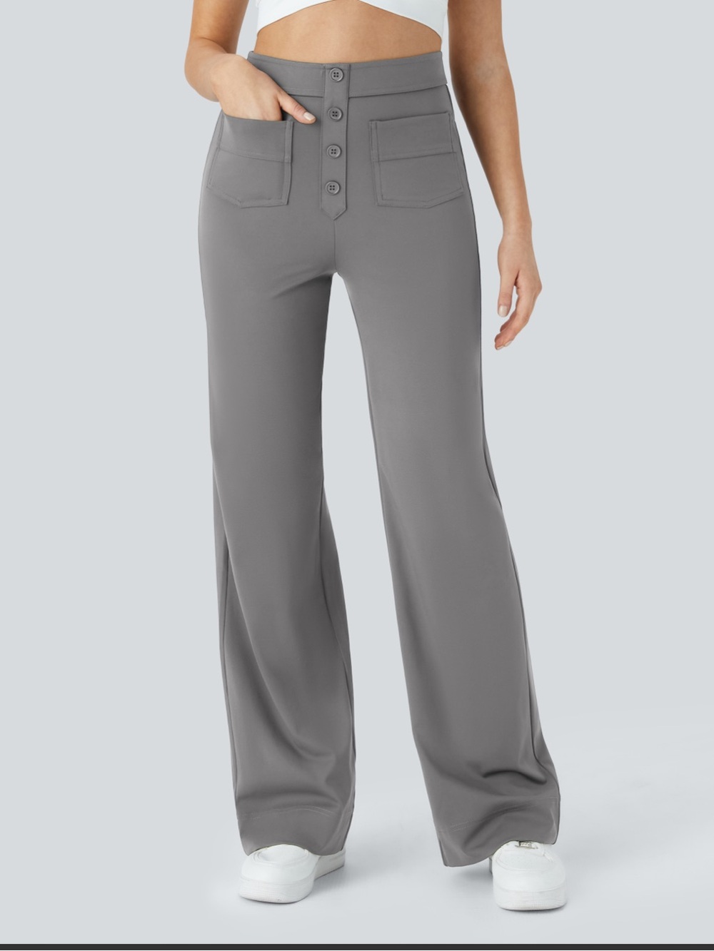 Halara DayStretch High Waisted Pockets
Straight Leg Casual Pants - Picture 4 of 8